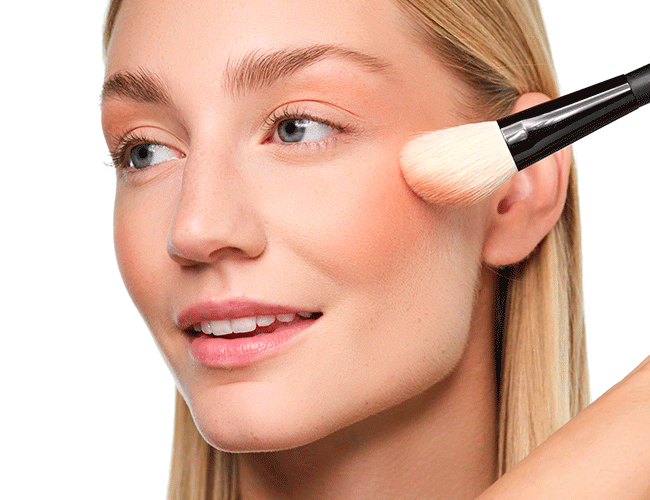 Conjure up a fresh-faced look with blush