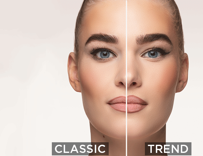 Aplicación del labial y del perfilador: estilo clásico o de tendencia 