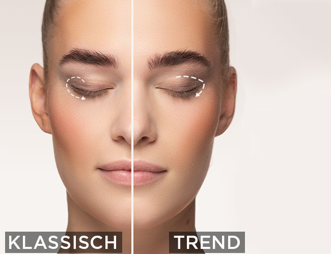 Anwendung Eyeshadow Klassisch und Trend