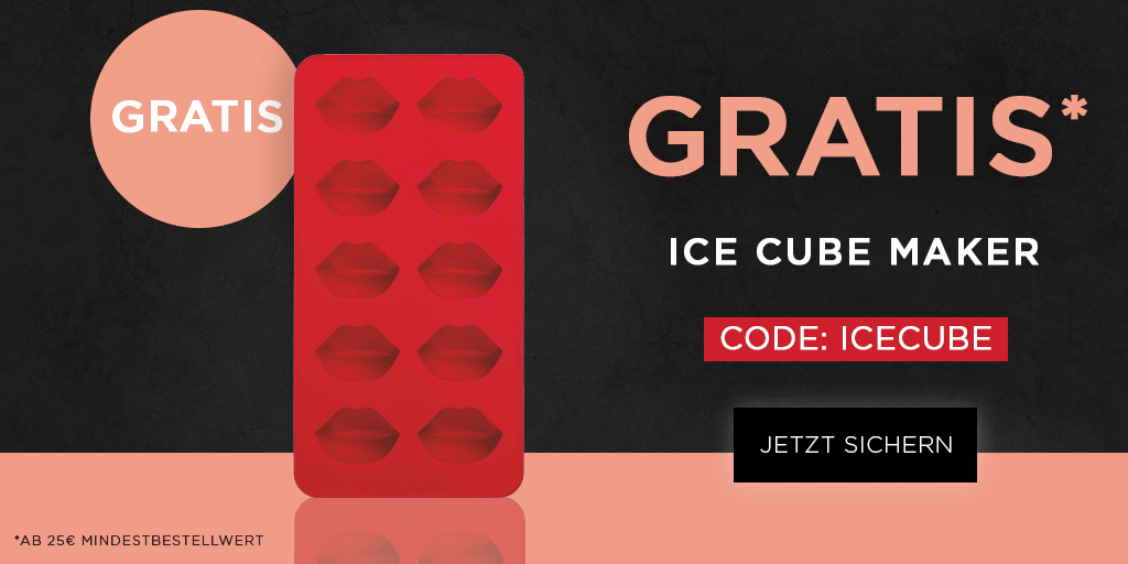Eiswürfel in Lippenform mit dem Ice Cube Maker | ARTDECO