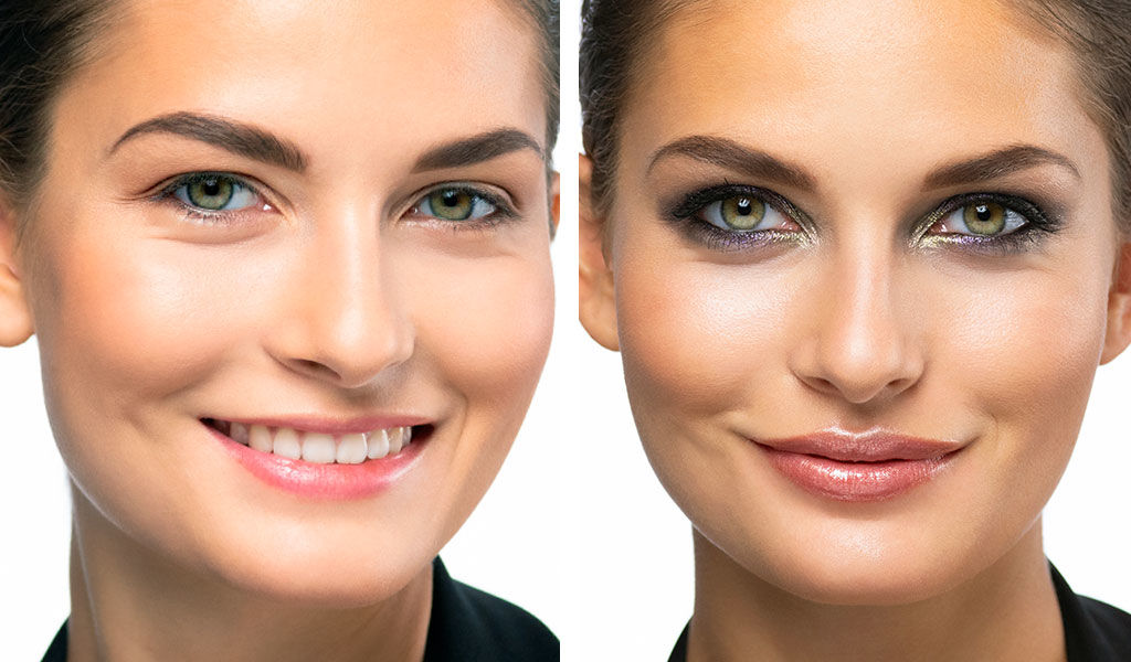 Prima e dopo X-Mas Make-up Suggerimenti per il trucco